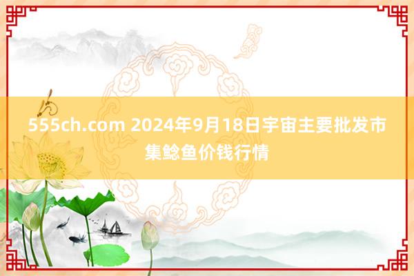 555ch.com 2024年9月18日宇宙主要批发市集鲶鱼价钱行情