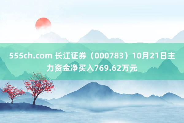 555ch.com 长江证券（000783）10月21日主力资金净买入769.62万元