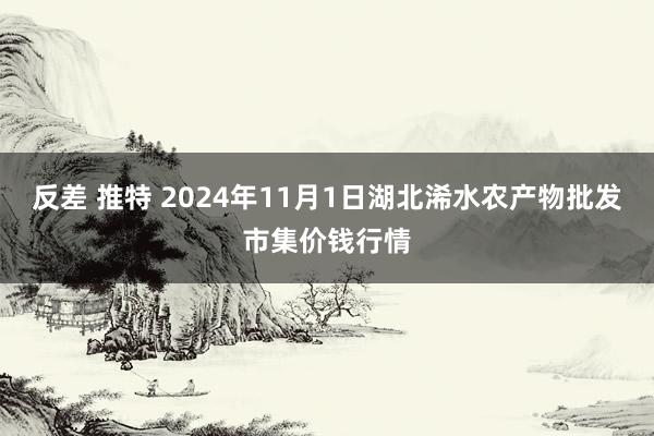 反差 推特 2024年11月1日湖北浠水农产物批发市集价钱行情