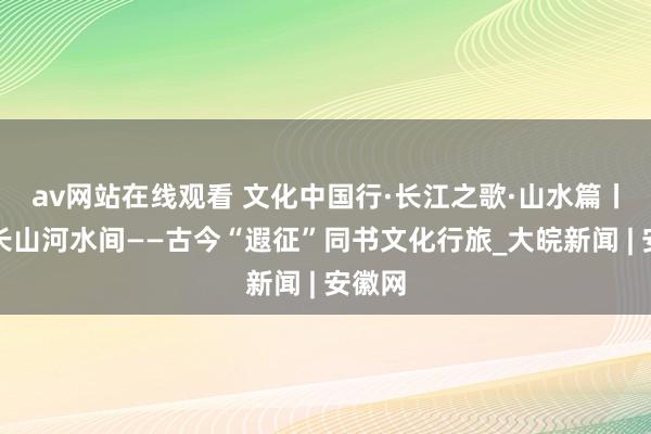 av网站在线观看 文化中国行·长江之歌·山水篇丨纵横长山河水间——古今“遐征”同书文化行旅_大皖新闻 | 安徽网