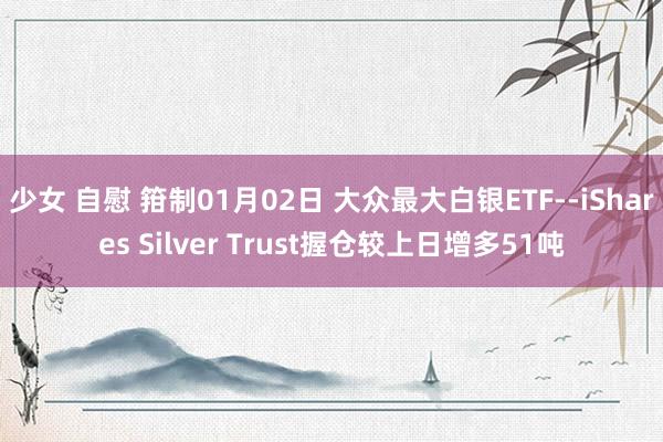 少女 自慰 箝制01月02日 大众最大白银ETF--iShares Silver Trust握仓较上日增多51吨