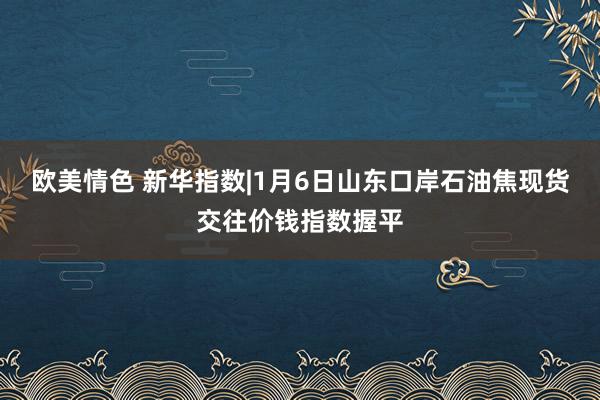 欧美情色 新华指数|1月6日山东口岸石油焦现货交往价钱指数握平