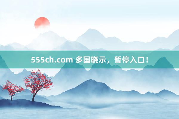 555ch.com 多国晓示，暂停入口！